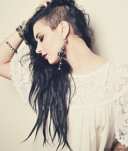 Frauen sidecut bei Frisur Sidecut